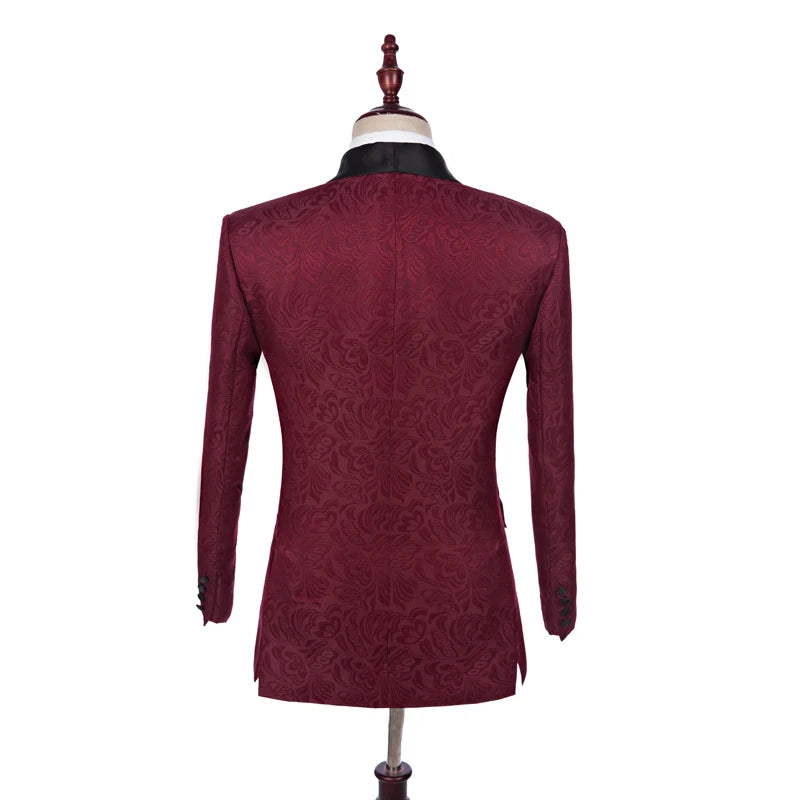 Real Actual Groomsmen Shawl Lapel Groom Tuxedos Customized Wedding Best Man Blazer Plus Size Men Suits MMA226