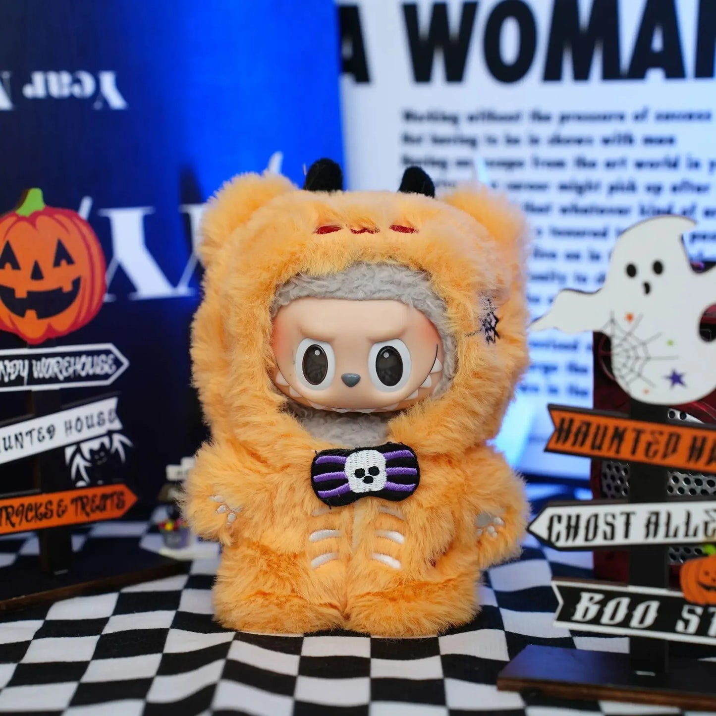 Halloween Interesting Replacement for Labubu 3.0 Pumpkin Doll Clothes Cute Decoration for 15/17cm Dolls