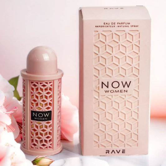 Lattafa Rave Now Eau de Parfum Spray For Women, 3.4 Ounce Long-Lasting Spray Elegant Spicy Fragrance,Best Valentine's Day Gifts