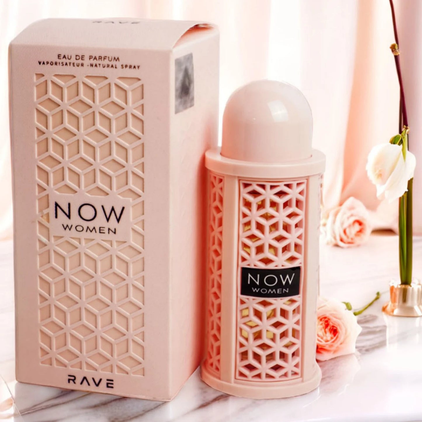 Lattafa Rave Now Eau de Parfum Spray For Women, 3.4 Ounce Long-Lasting Spray Elegant Spicy Fragrance,Best Valentine's Day Gifts