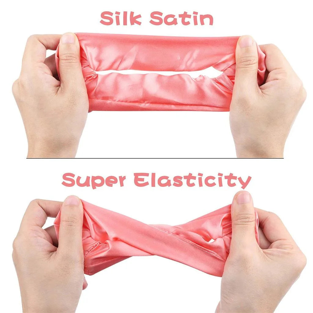 60PCS chouchou de haute qualité en satin pour femmes - Style accessories 
