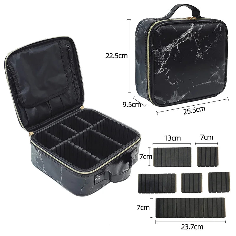 Vanity organiseur beauté idéal pour maquillage effet marbre waterproof - Style accessories 