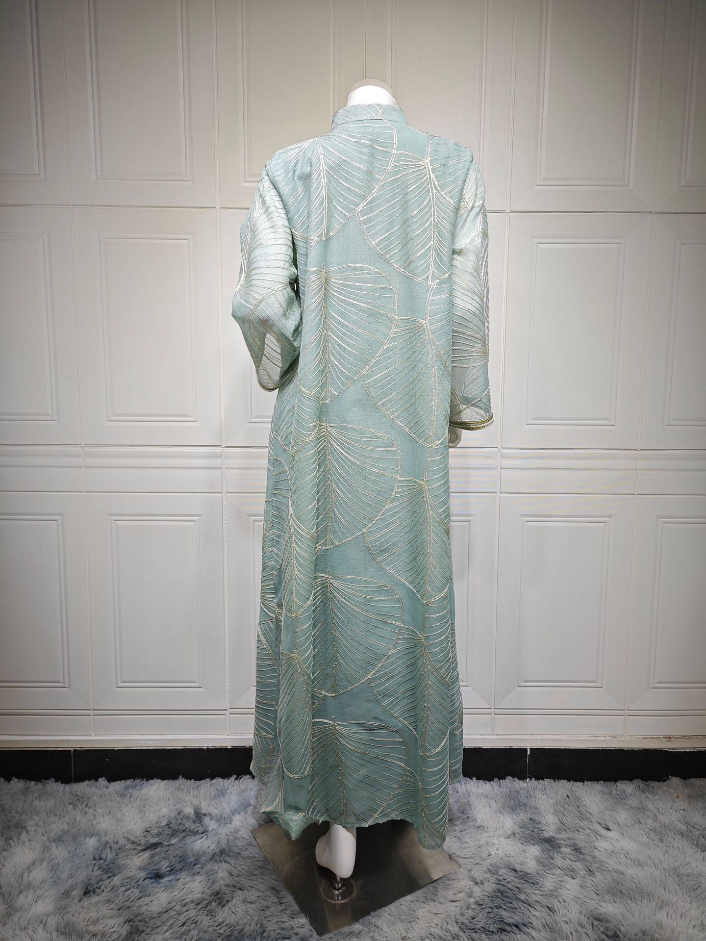 Eid Muslim Party Dress for Women Abaya with Inner Dress 2 Piece Set Jalabiya Ramadan Abayas Robe Caftan Vestidos Largos 2024