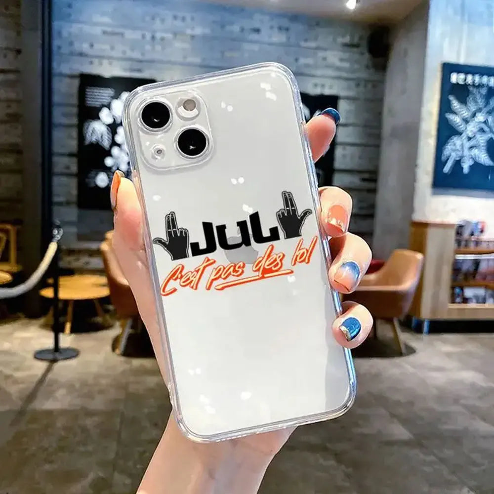 JuL C'est Pas Des Lol Png Phone Case for Iphone 7 8 Plus 12 13 Mini 11 15 14 Pro Max X XR XS MAX Cases for Iphone 11 Clear Funda