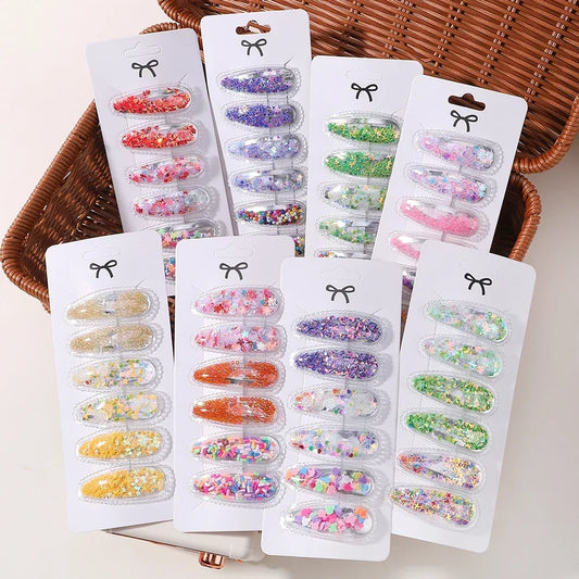 6pcs/set barrettes pour filles - Style accessories 