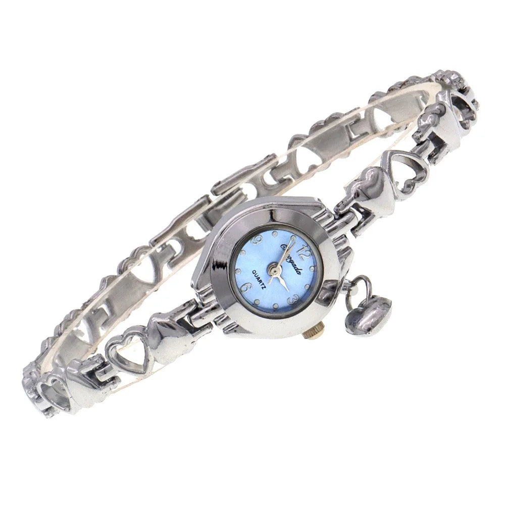 Hollow Out Heart Women Bracelet Watch Fashion Valentine's Day Gift Quartz Ladies' Clock Small Dial Delicate Woman Wristwatch
