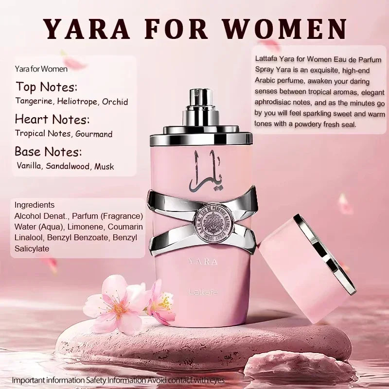 100ML 3.4oz parfum arabe longue tenue envoûtant LATAFA dubaii - Style accessories 