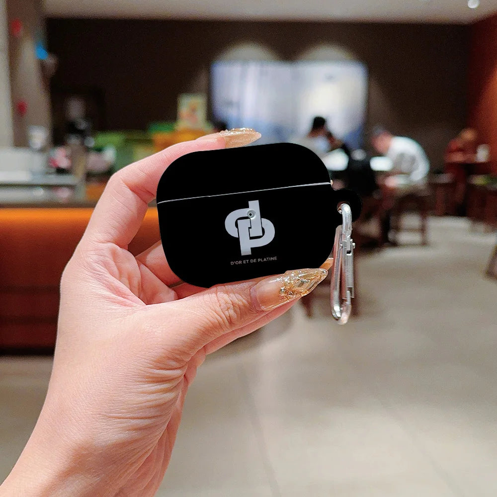 Hot Rapper Shockproof Protective Glossy HD Hard PC Earphone Cover Case For AirPods 1 2 3 4 Pro Pro2 J-JuL-L-with Metal Hook