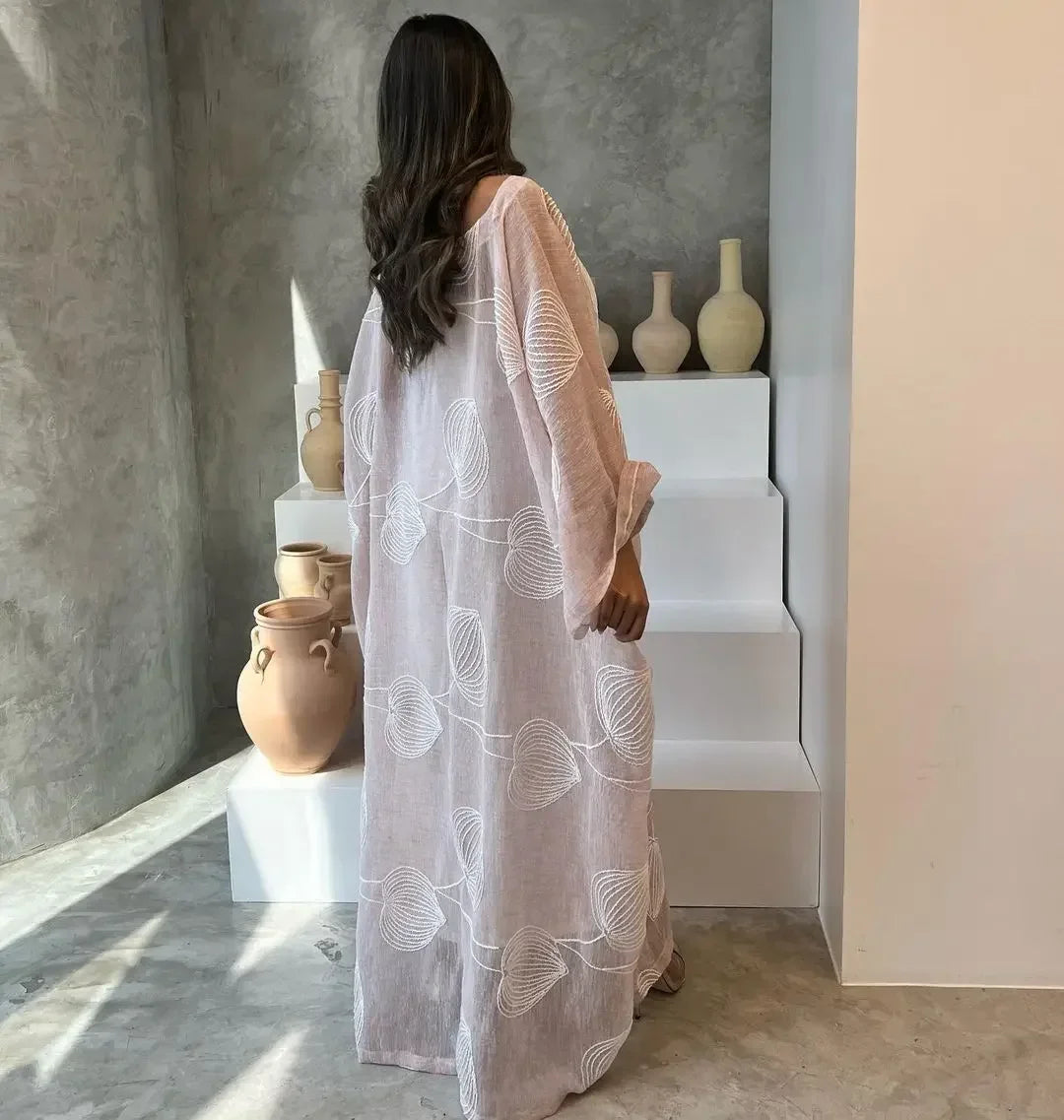 Dubai Robe Elegant and Soft Blossoms, Tank Top, Long Skirts, Two Piece Dress Set, Long Skirts Ramadan Dubai Luxury Islam Elegant