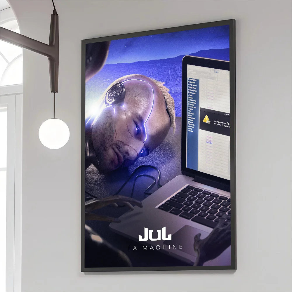 JuL C'est Quand Qu'il S'eteint Rapper Poster - Style accessories 