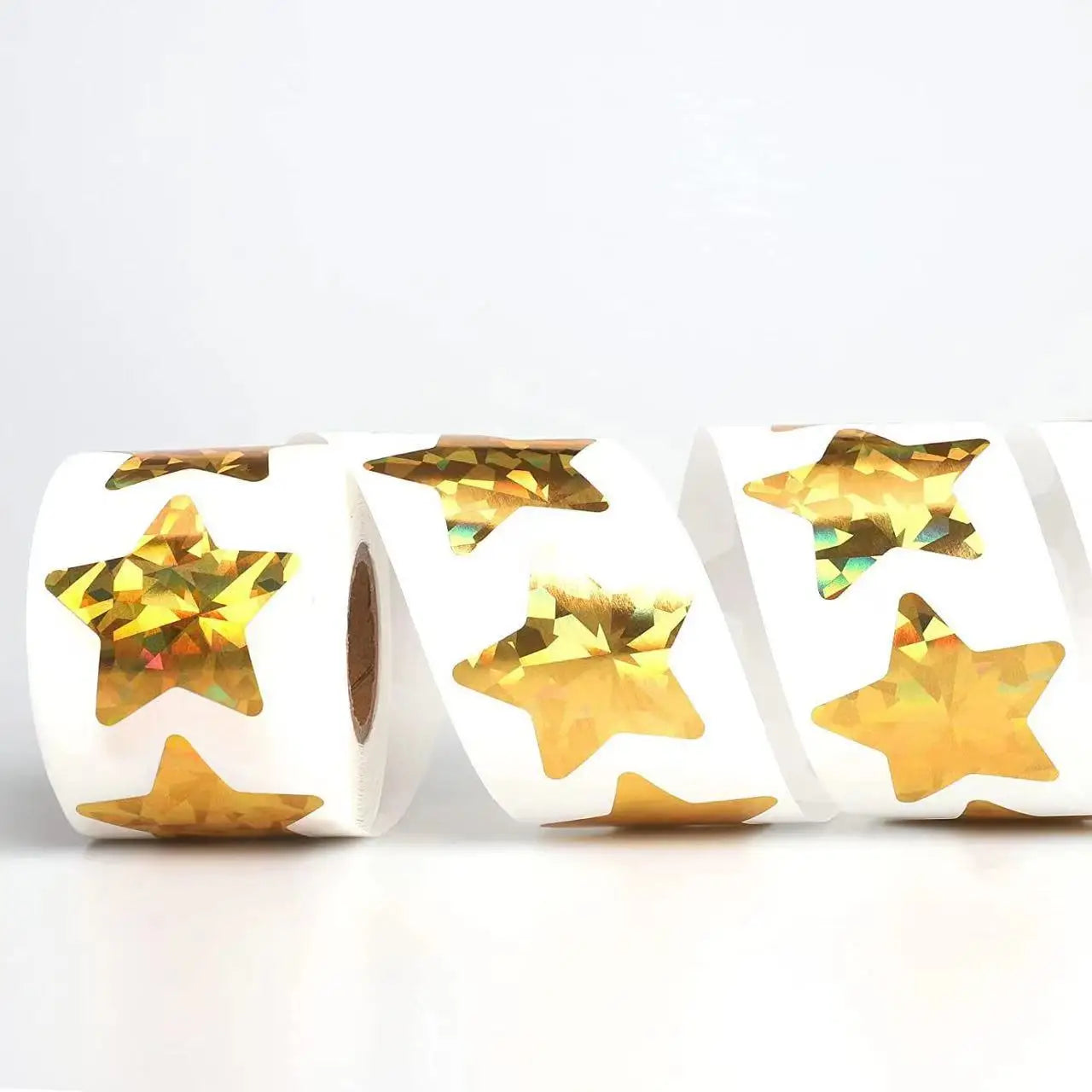 500Pcs Gold Laser Heart Sticker 1" Love Shape Labels for Valentine's Day, Envelopes, Wedding, Crafting,Gift,Award Charts