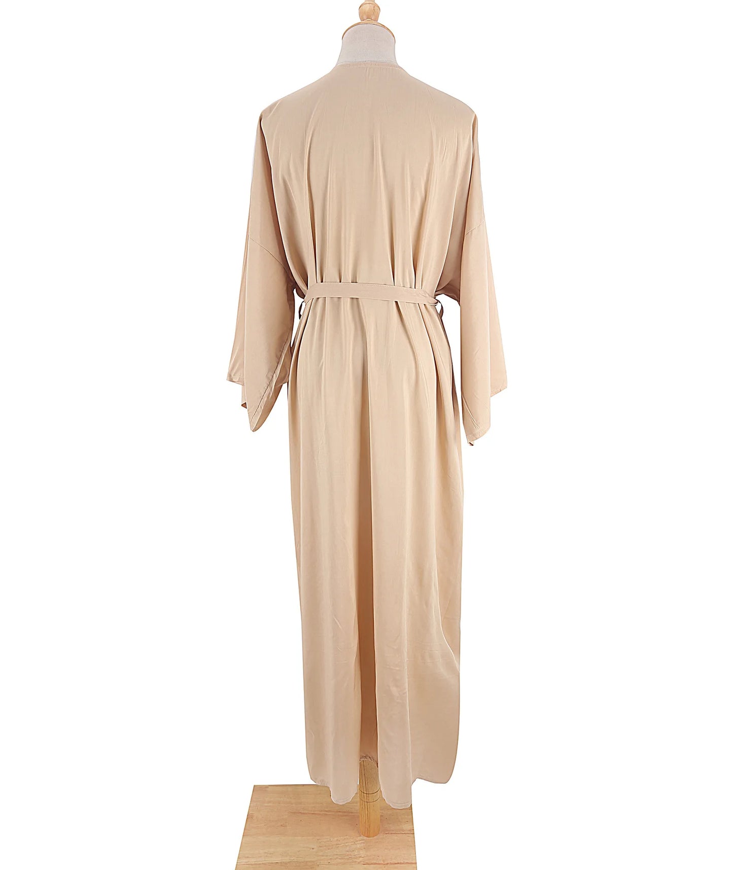 5 Colors Solid Bikini Cover-ups Long Kimono Sexy Belted Summer Wrap Dress Women Beach Wear Cover Up Cardigan Robe De Plage