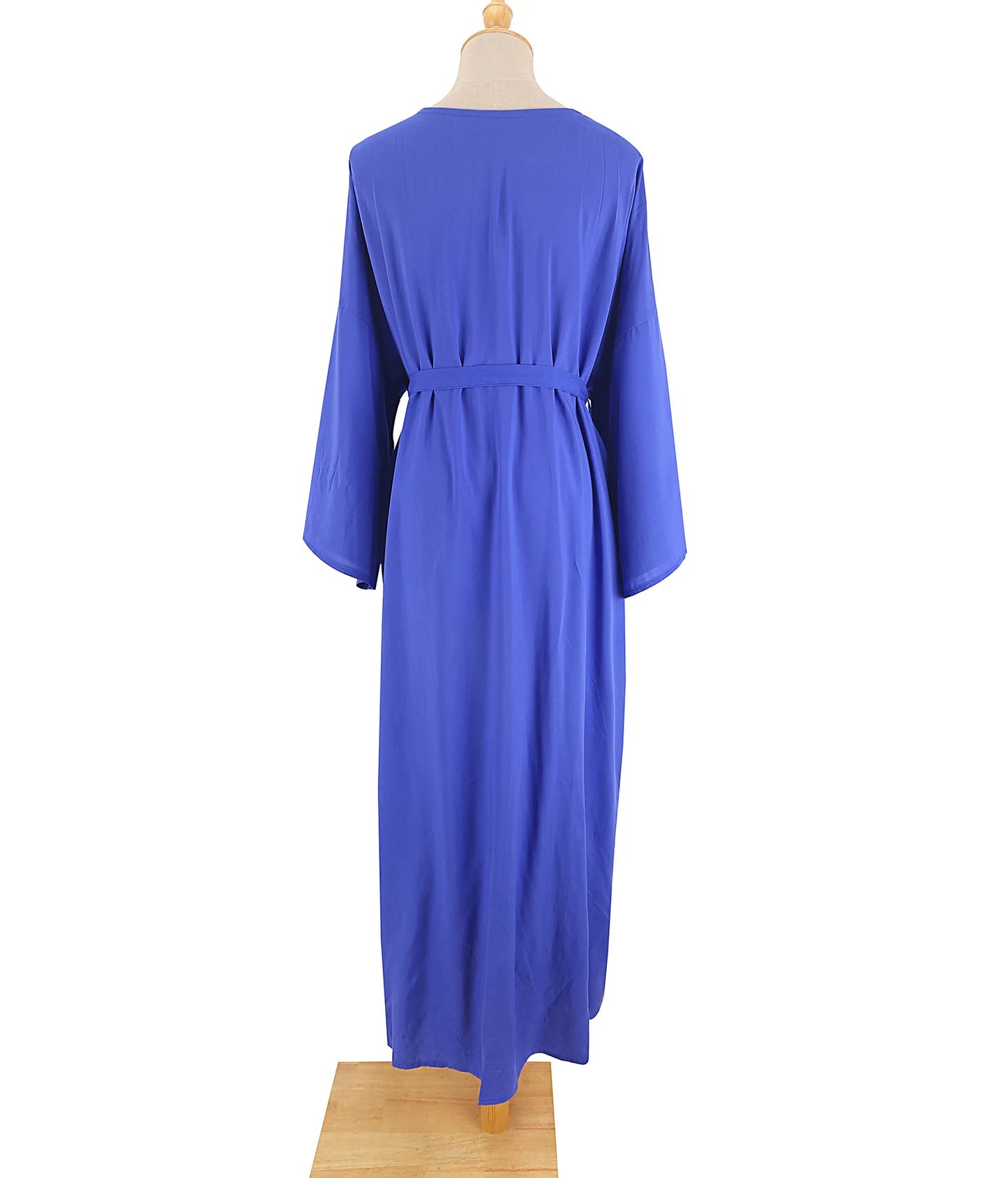 5 Colors Solid Bikini Cover-ups Long Kimono Sexy Belted Summer Wrap Dress Women Beach Wear Cover Up Cardigan Robe De Plage