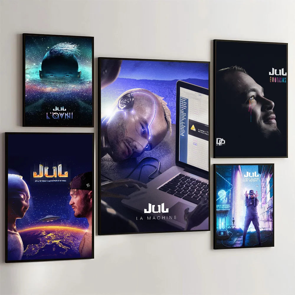 JuL C'est Quand Qu'il S'eteint Rapper Poster - Style accessories 