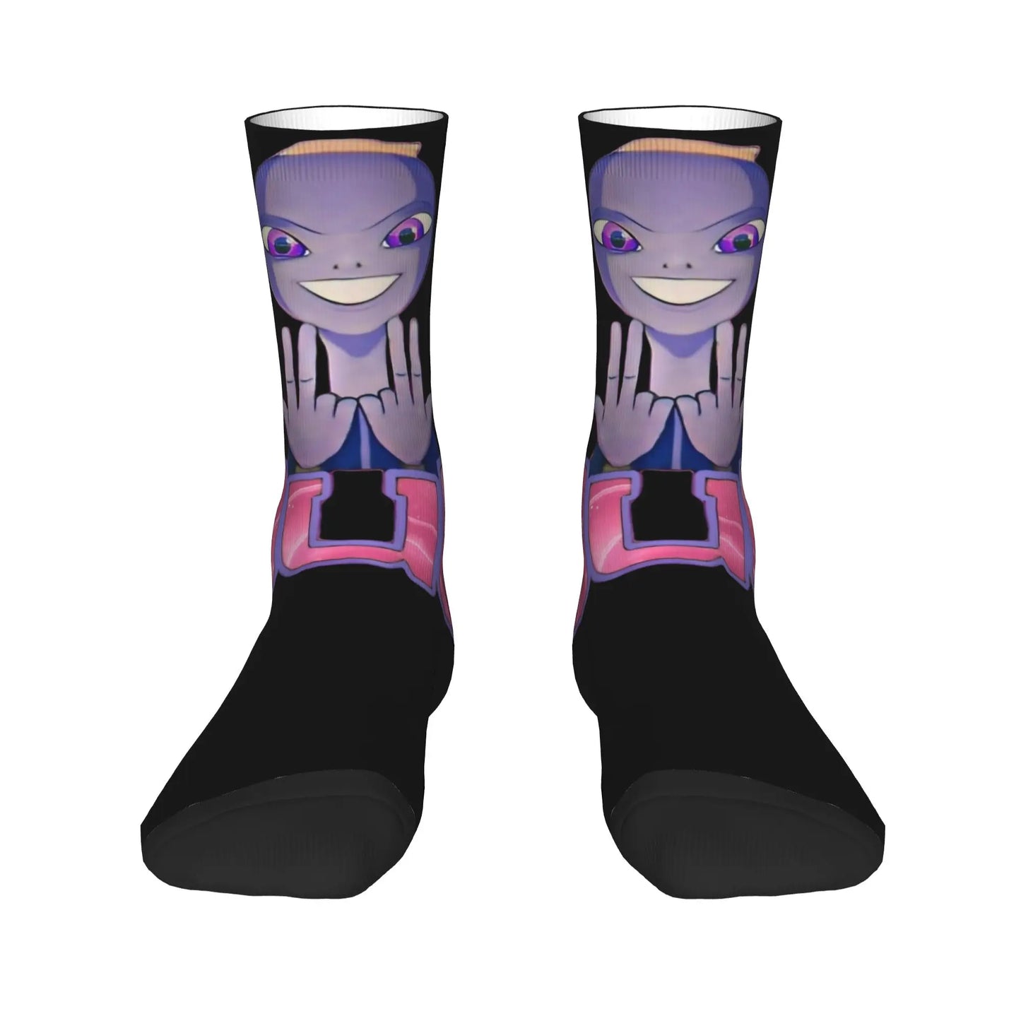 France Rapper Love Jul Print Socks  Gothic Stockings Autumn Anti Skid Women Men Socks Soft Graphic Outdoor Sports Socks