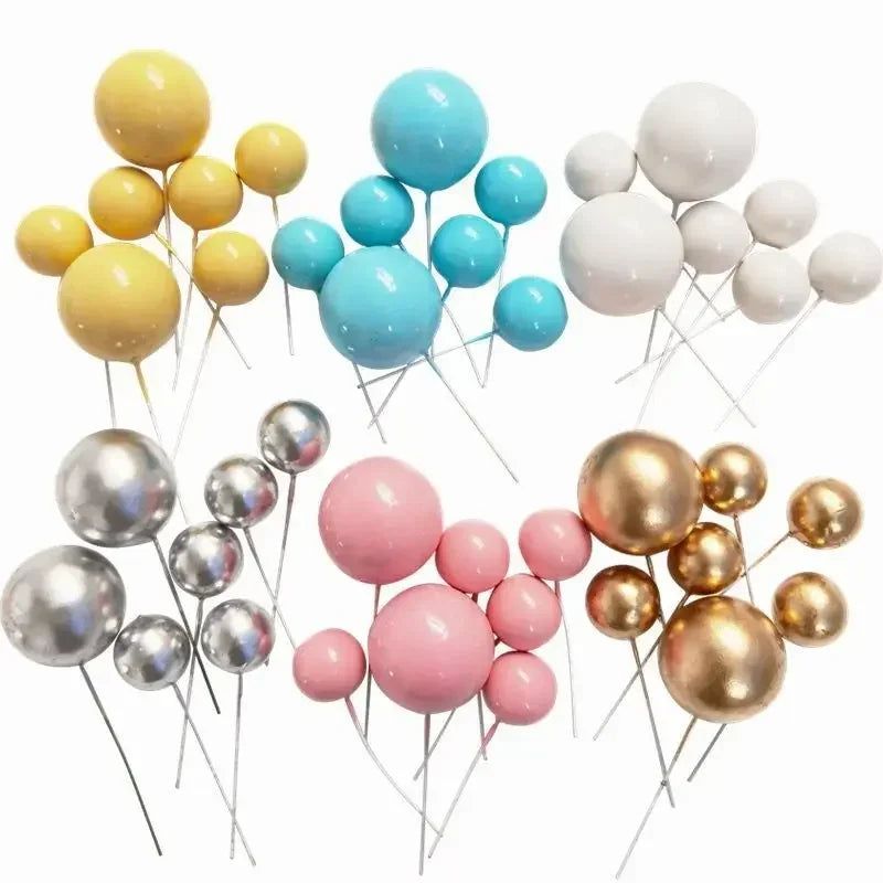 20pcs Mix Size Red Heart Cake Toppers Valentine's Day Resin Love Cupcake Flag For Wedding Engagement Party Cake Balls Decoration
