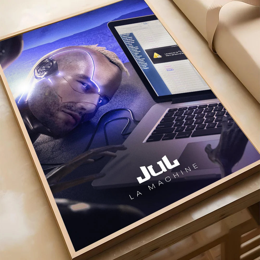 JuL C'est Quand Qu'il S'eteint Rapper Poster - Style accessories 