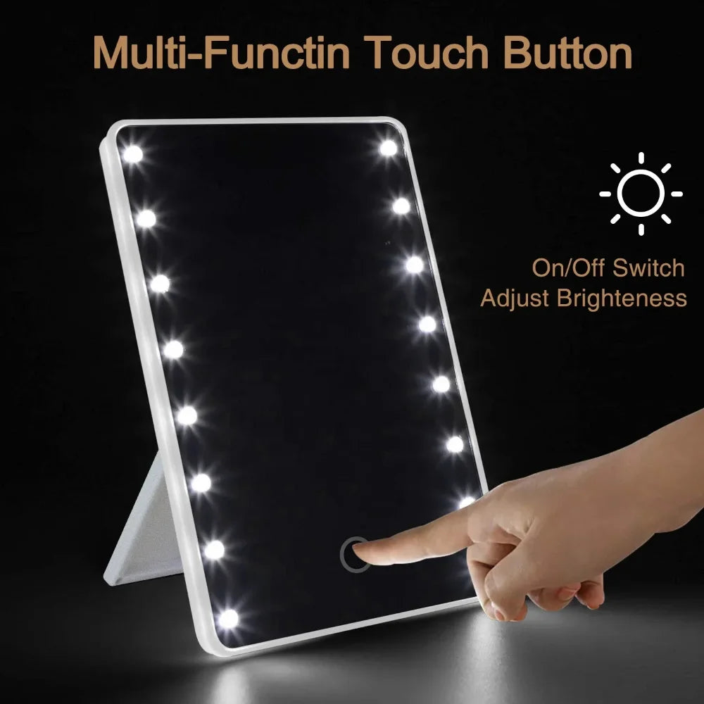 Miroir led à touche sensitive 16 led - Style accessories 