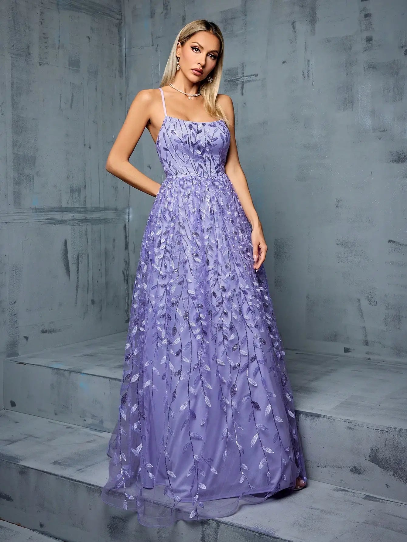 Mgiacy Halter Sequin splicing Cross Band Long elegant dress Evening Gown Ball Dress Party dress