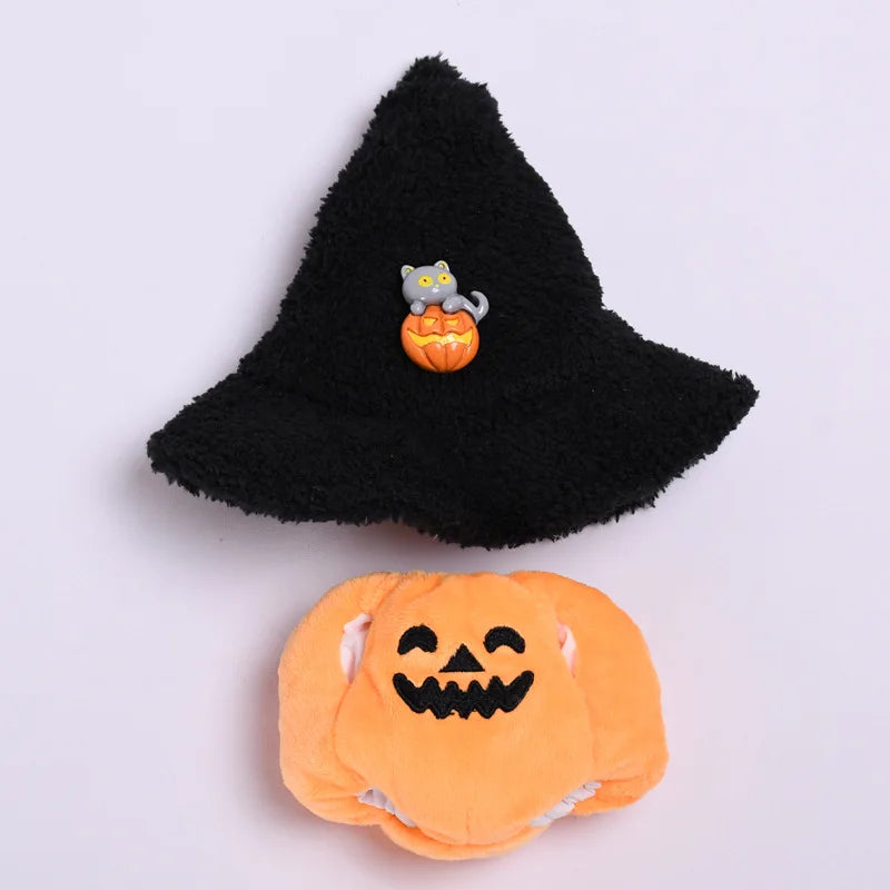 Halloween Interesting Replacement for Labubu 3.0 Pumpkin  Doll Clothes Cute Decoration for 15/17cm Dolls