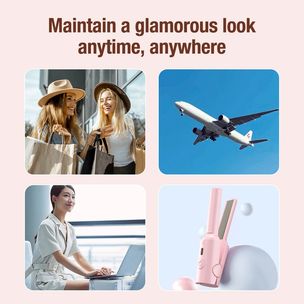 Lisseur sans fil à recharger par usb / lisseur de voyage / fer à lisser portable - Style accessories 