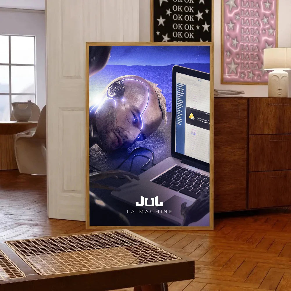 JuL C'est Quand Qu'il S'eteint Rapper Poster - Style accessories 