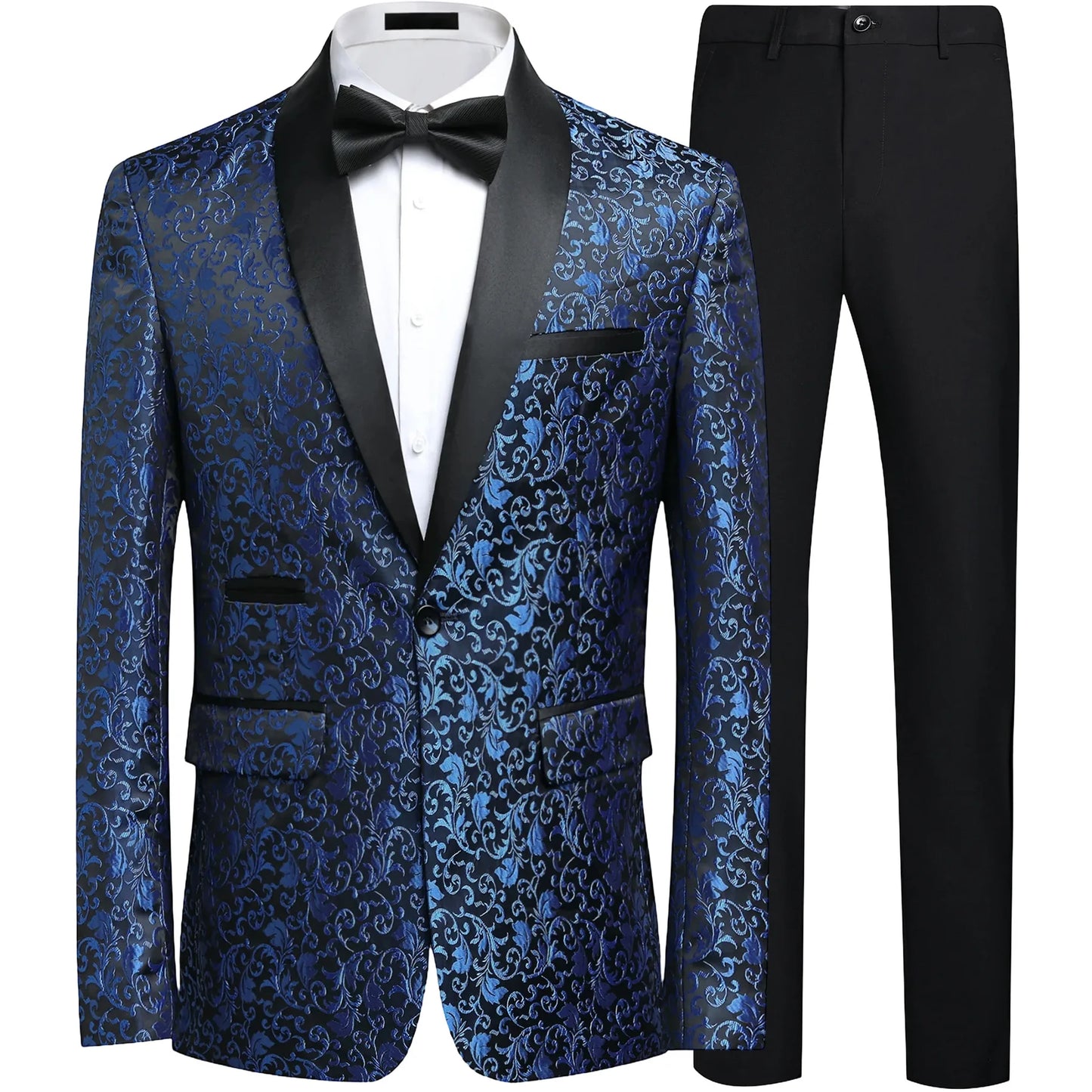 Wedding Suit Set for Men Slim Fit Casual Embroidered Two Piece Set Busin Gentleman Sle Four Seasons Universal Chinese Or...