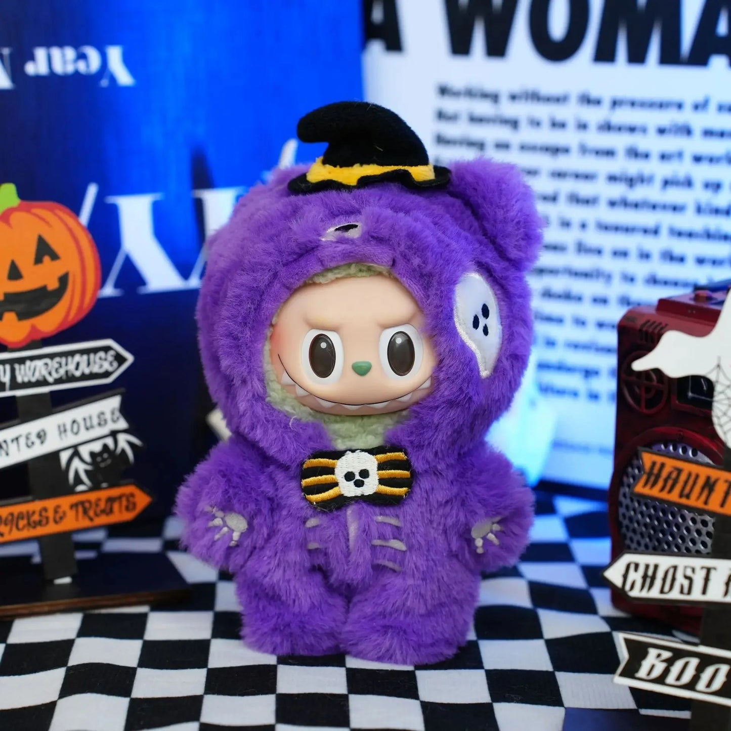 Halloween Interesting Replacement for Labubu 3.0 Pumpkin  Doll Clothes Cute Decoration for 15/17cm Dolls