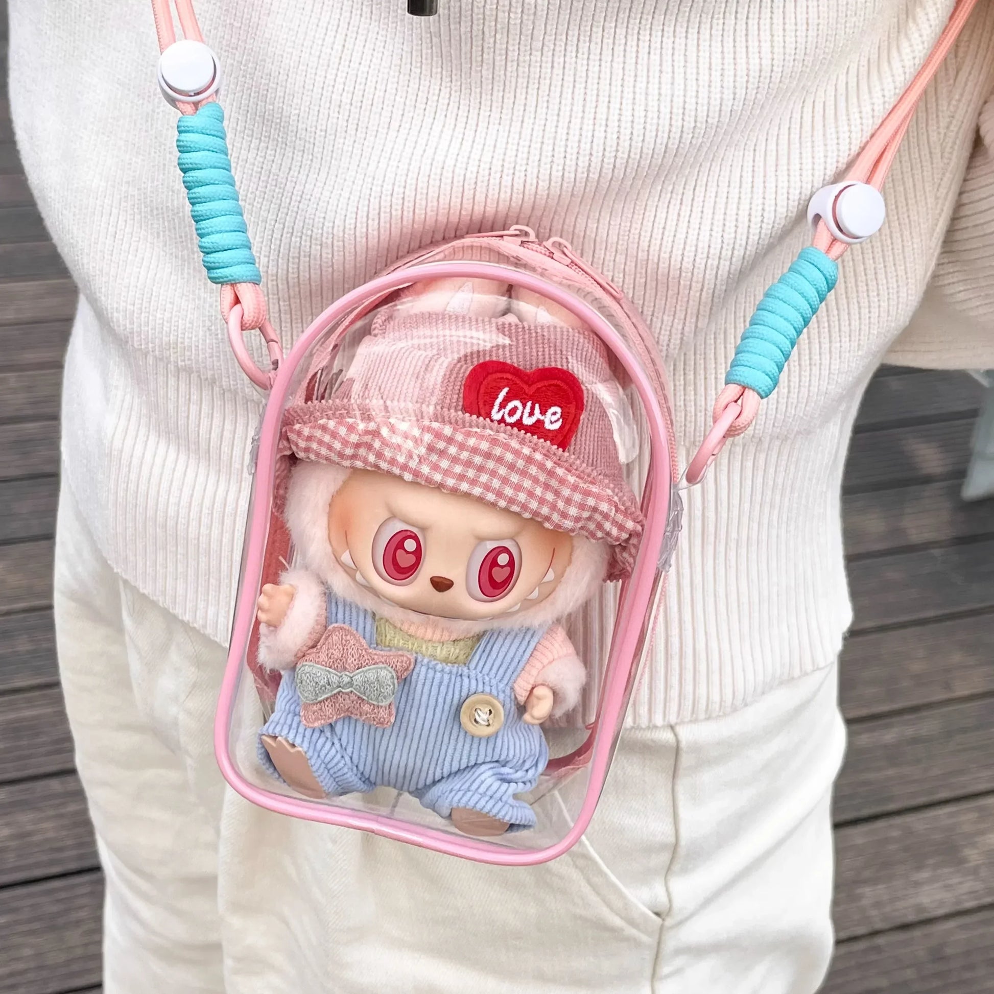 Sac de transport pour protéger votre labubu de 15 cm - Style accessories 
