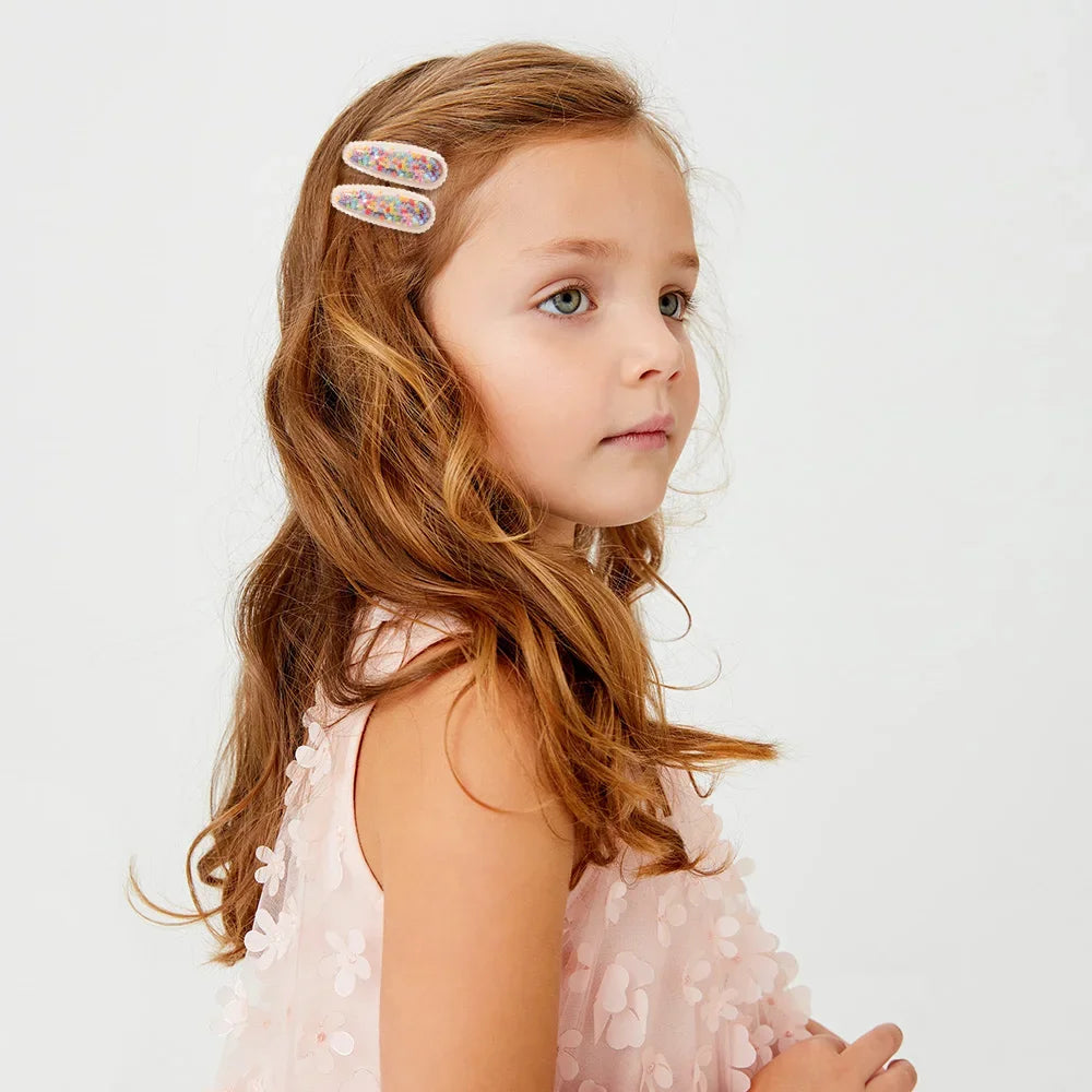 6pcs/set barrettes pour filles - Style accessories 