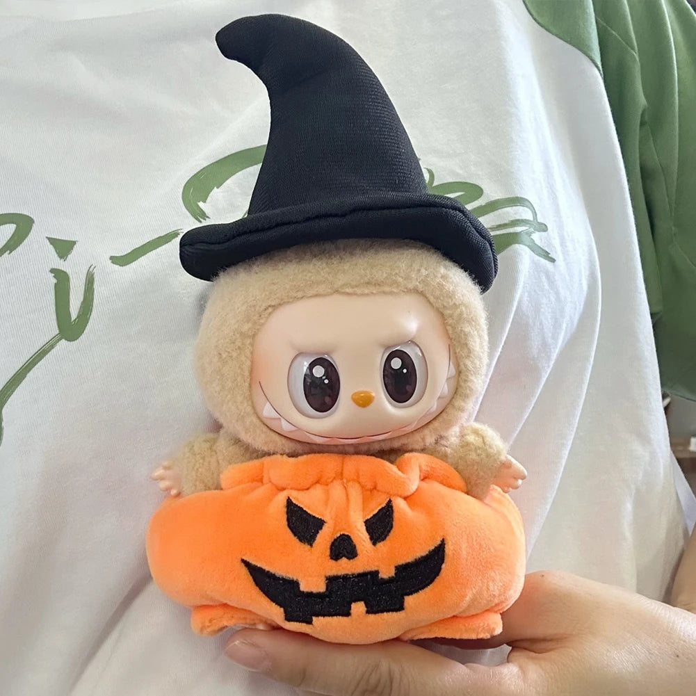 Halloween Interesting Replacement for Labubu 3.0 Pumpkin  Doll Clothes Cute Decoration for 15/17cm Dolls