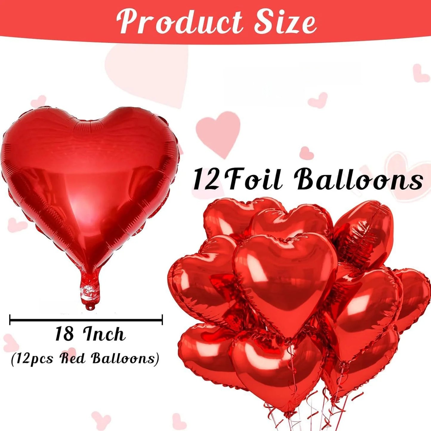 Love shaped foil balloon 18 inches red pink blue heart-shaped balloon Wedding Valentine's Day Anniversary Girls' Party Supplies