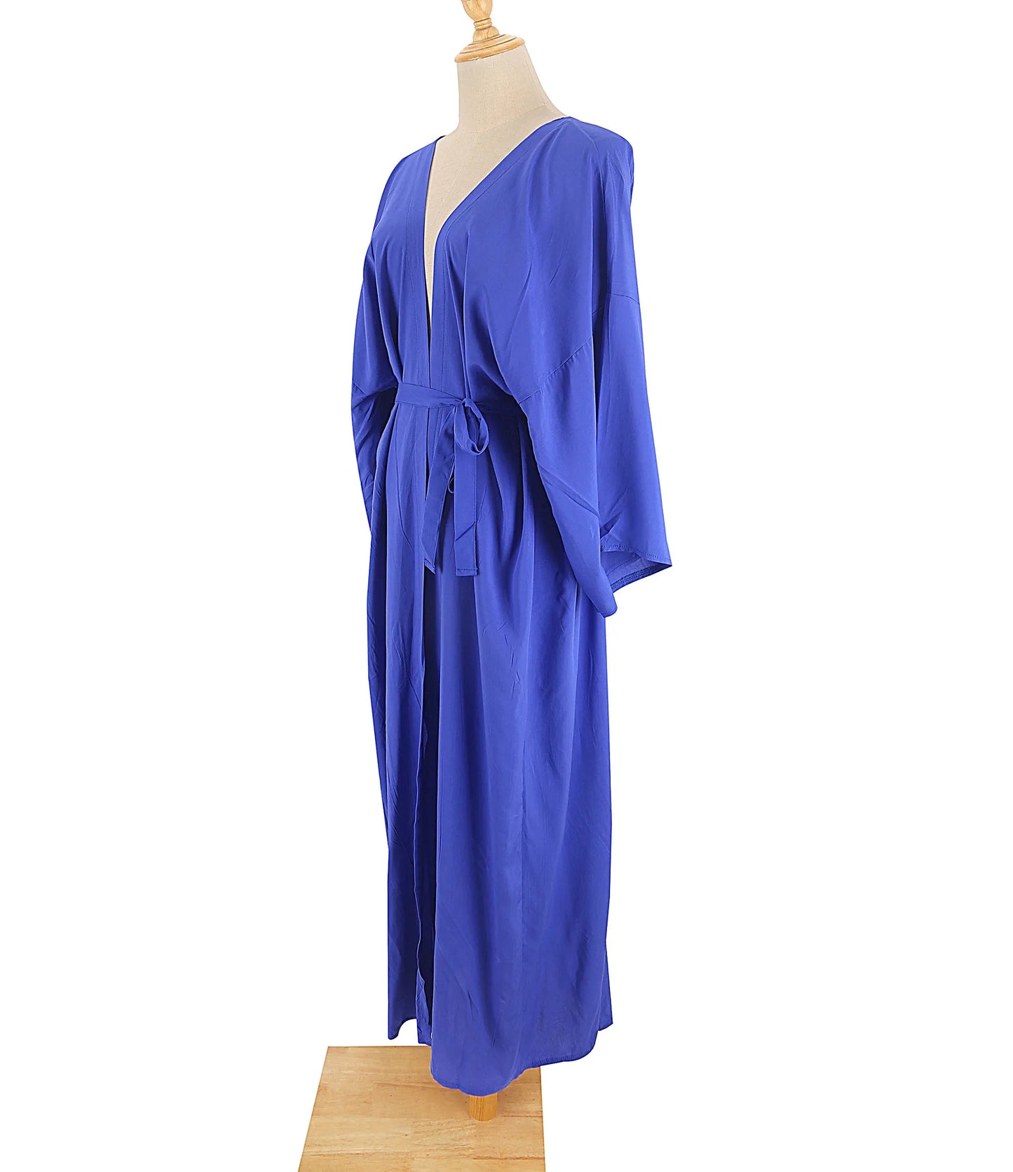 5 Colors Solid Bikini Cover-ups Long Kimono Sexy Belted Summer Wrap Dress Women Beach Wear Cover Up Cardigan Robe De Plage