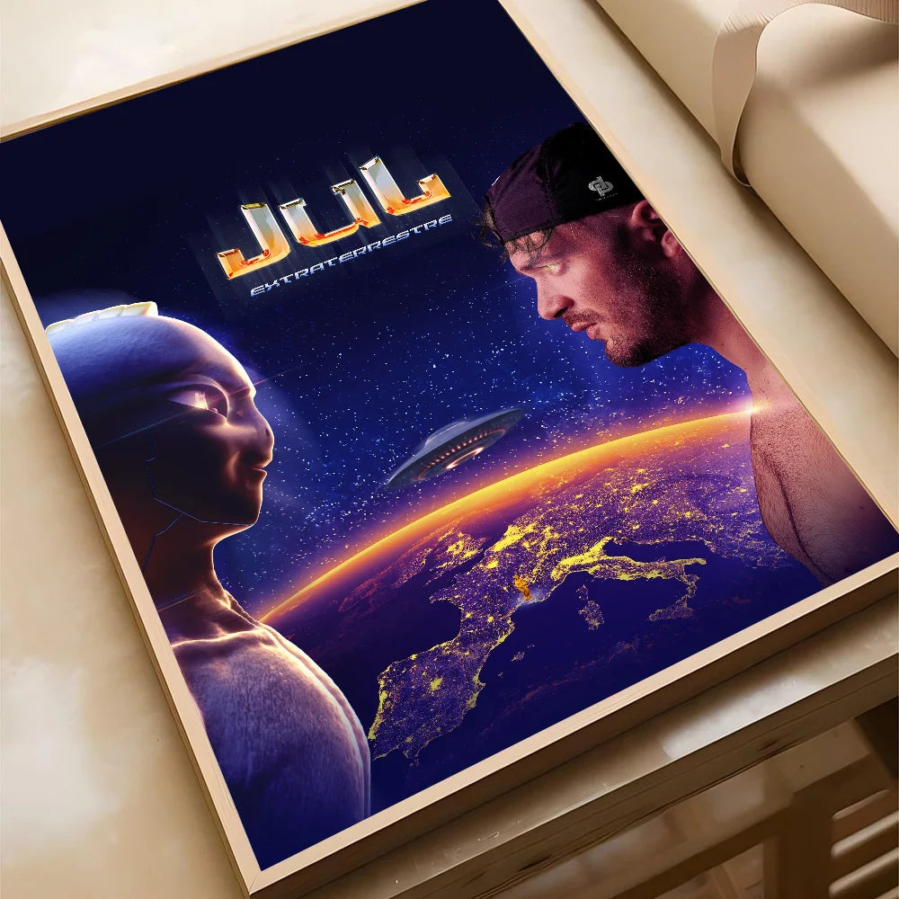 JuL C'est Quand Qu'il S'eteint Rapper Poster - Style accessories 