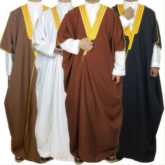 Middle Eastern Style Dubai Saudi Abaya Open - Islamic Modest Dress for Men & Women, Speech & Formal Occasion