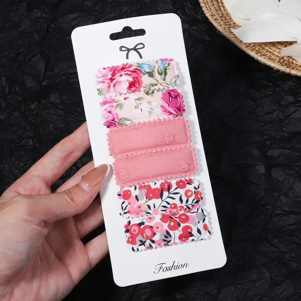 6pcs/set barrettes pour filles - Style accessories 