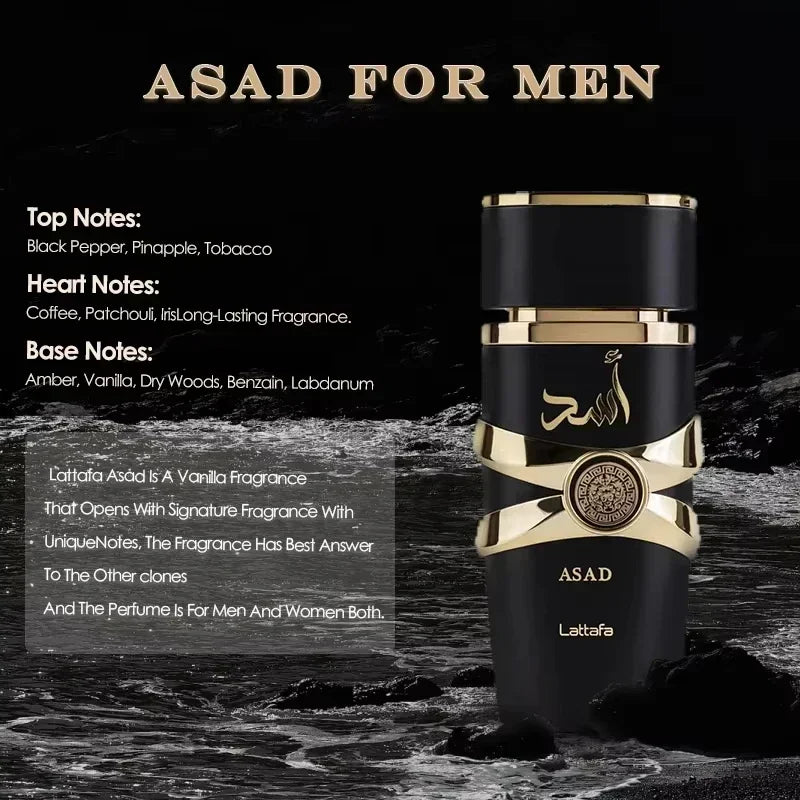 100ML 3.4oz parfum arabe longue tenue envoûtant LATAFA dubaii - Style accessories 