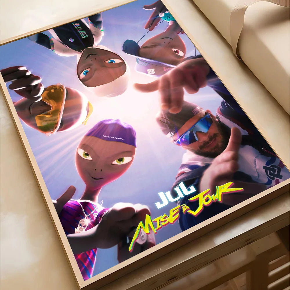 JuL C'est Quand Qu'il S'eteint Rapper Poster - Style accessories 