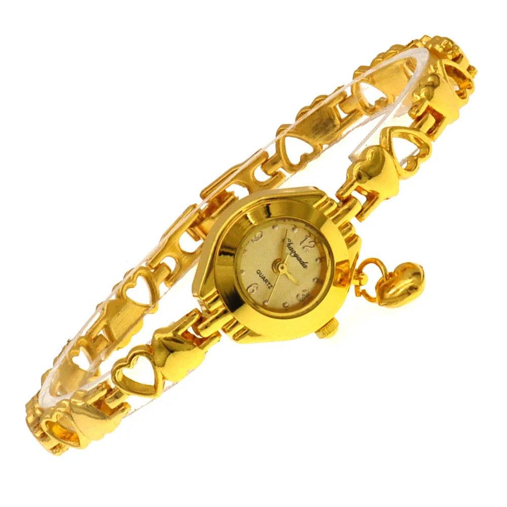 Hollow Out Heart Women Bracelet Watch Fashion Valentine's Day Gift Quartz Ladies' Clock Small Dial Delicate Woman Wristwatch