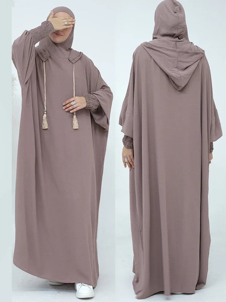 Eid Muslim Dress for Women Eid Abaya Morocco Ramadan Jilbab Hooded Prayer Dresses Vestido Kaftan Islam Dubai Arab Long Robe 2026