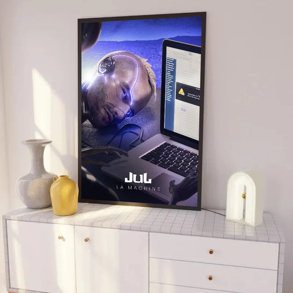 JuL C'est Quand Qu'il S'eteint Rapper Poster - Style accessories 