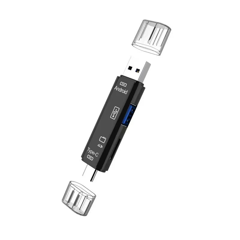 5 In 1 multifonctions usb adaptateur de téléphone type c ou iPhone ordi également pour stocker tout vos fichiers - Style accessories 
