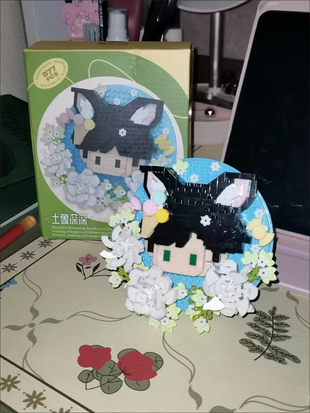 Game Cartoon Love and Deepspace Xavier Zayne Rafayel ralayo Sylus Plaything Bricks Badge display stand Valentine's Day Gifts