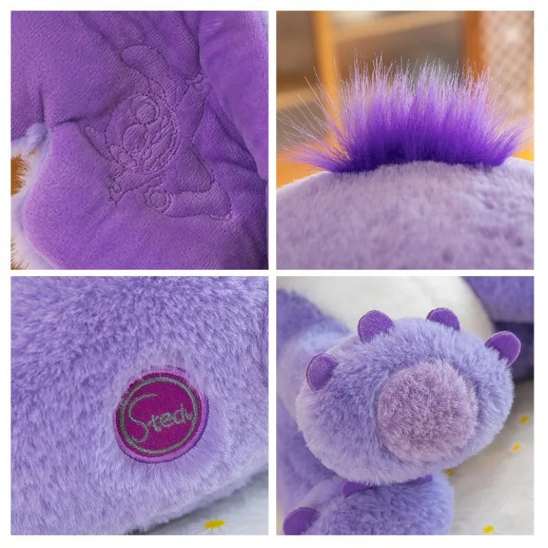 45cm Disney Anime Cartoon Kawaii Purple Stitch Star Baby Plush Doll Girl Large Toy Birthday Gift Girlfriend Valentine's Day Gift