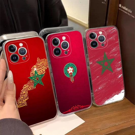 Maroc M-Morocco Flag Phone Case For iPhone 16 15 14 11 12 13 Mini Pro XS Max Cover 6 7 8 Plus X Funda Shell