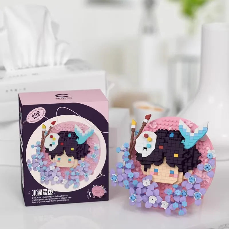 Game Cartoon Love and Deepspace Xavier Zayne Rafayel ralayo Sylus Plaything Bricks Badge display stand Valentine's Day Gifts