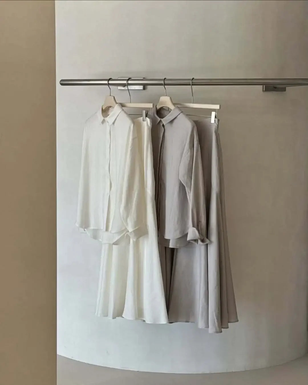 Eid Muslim Set Women Top Shirt Skirt 2 Piece Set Blouse Single Breaterd Solid Skirts Suits Arabic Dubai Musulman Ensembles 2025