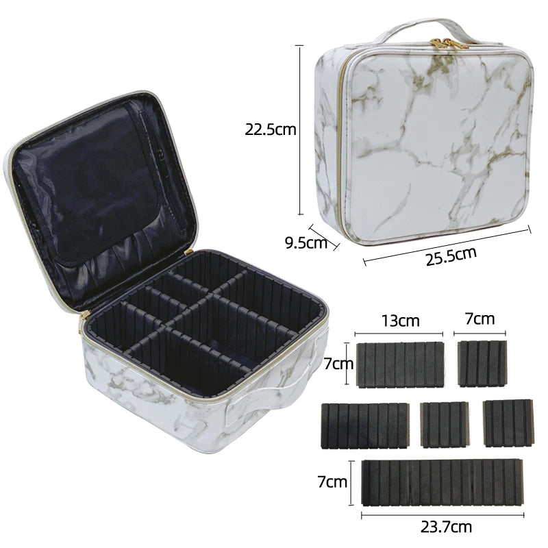 Vanity organiseur beauté idéal pour maquillage effet marbre waterproof - Style accessories 