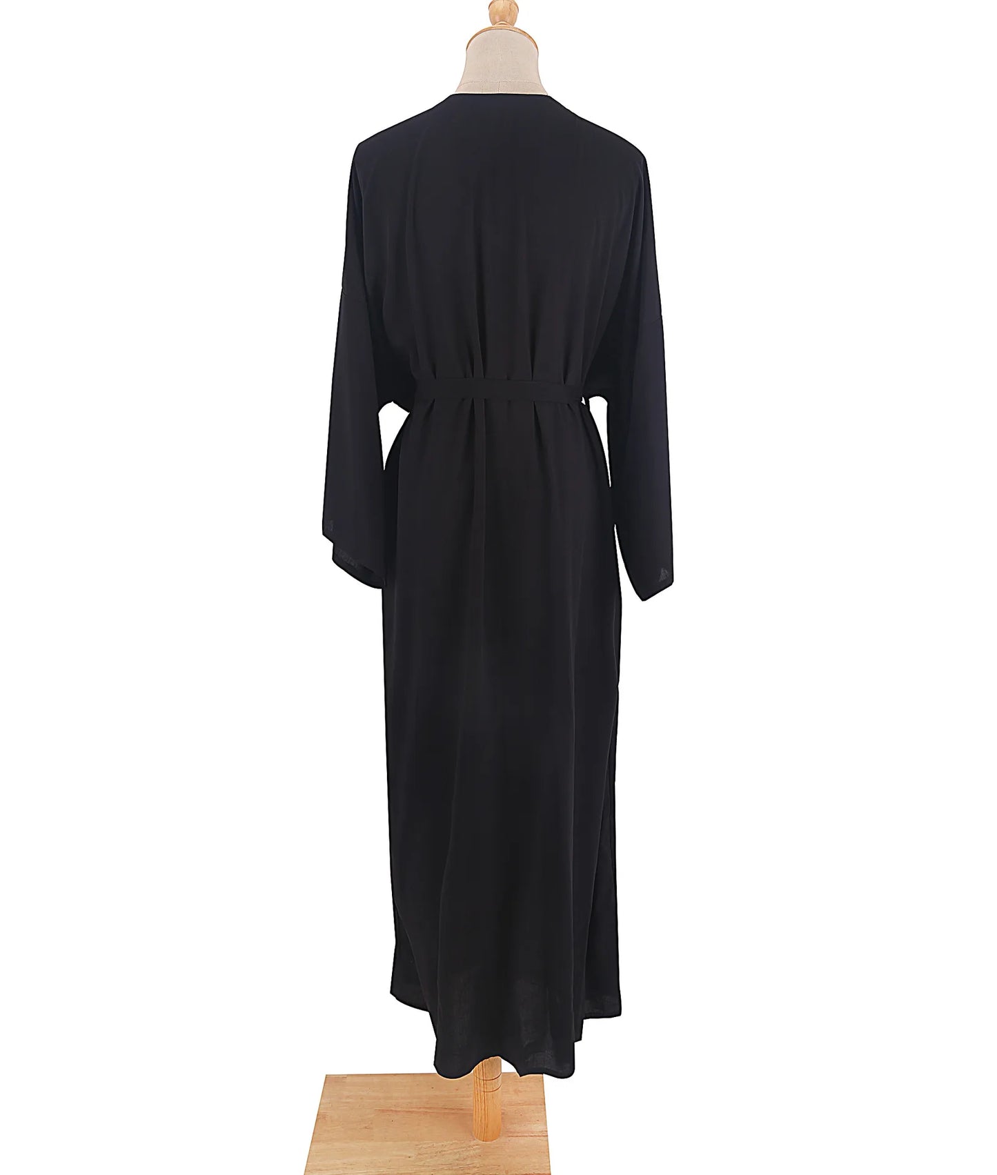 5 Colors Solid Bikini Cover-ups Long Kimono Sexy Belted Summer Wrap Dress Women Beach Wear Cover Up Cardigan Robe De Plage