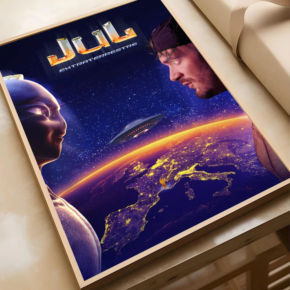 JuL C'est Quand Qu'il S'eteint Rapper Poster - Style accessories 